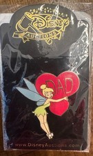 Disney Auctions Tinker Bell Dad Heart Tink Tinkerbell Peter Pan Fairy LE1000 Pin picture