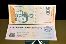 15 pcs  VENEZUELA 500 DIGITALES 2023 NEW NOTES  500 Million  COA Included picture