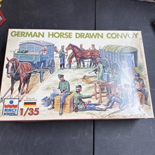 Complete WW II German Horse Drawn Convoy  Set by ESCI/ERTL in 1/35 scale picture