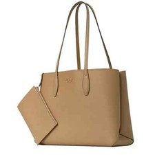 New Kate Spade All Day Large Tote Leather Timeless Taupe picture