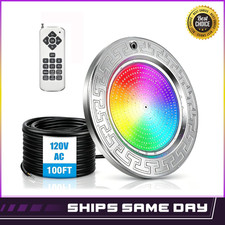 LED Pool Light 10 Inch 50FT Cord AC120V 50W RGB Color Changing Underwater Lights picture