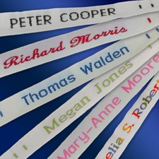 72 Woven Sew-on Name Tapes picture