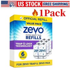 (6 Refill Cartridges) Zevo Flying Insect Trap Refill Cartridges -Mosquitoes picture