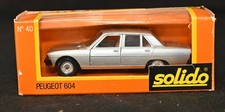 Vintage Solido No. 40 Peugeot 604 SL 1:43 Scale Silver Made in France MIB picture
