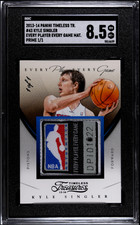 2013-14 Timeless Treasures Kyle Singler Every Game Jersey Tags Patch 1/1 SGC 8.5 picture