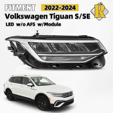 For 2022-2024 Volkswagen Tiguan S|SE LED Headlight W/O AFS Right Passenger Side picture