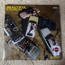 Katseye - Beautiful Chaos - Target  - Pomegrante (Red) Vinyl LP Record Postcard picture