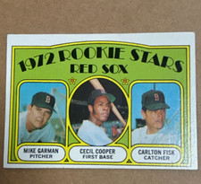 Topps 1972 Topps Rookie Stars #79 Carlton Fisk Cecil Cooper Mike Garman picture