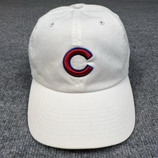 Chicago Cubs Hat Cap Strap Back Mens One Size White MLB Baseball '47 Brand picture