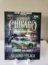 2026 Original Lowrider Chicago Classic Super Show 2nd Place Award Plaque MTA picture
