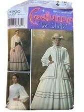 Simplicity 4900 Misses Costume Pattern Sizes 20-26 Civil War Southern Belle UNCU picture