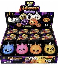 4 pc NEW IN BOX Glow In The Dark Halloween MINI Squishy Dumplings Toy Blind Box picture