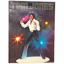 Vintage 1971 Tom Jones Souvenir Program with internal Poster - Memorabilia picture
