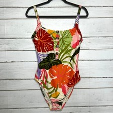 Social Standard Sanctuary Tropical Floral One Piece Swimsuit Size Large picture