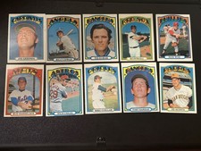 1972 Topps Baseball Start Set 58 Cards HOF, Minor Stars, Commons. No Dupes picture