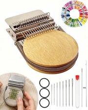 Knit Patch Kit - Mini Darning Loom, Small Weaving Tool for Clothing Repair picture