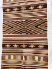 Navajo Hand Woven Rug 24X52 Authentic picture
