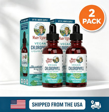 2x Mary Ruth's Chlorophyll VEGAN Liquid Drops Peppermint Flavored 2 Fl Oz 60ml picture