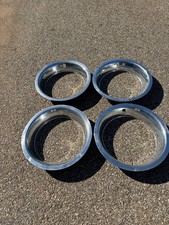 Factory 1968 to 1977 Corvette deep dish rally wheel trim rings beauty rings picture