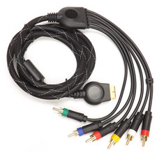 PS2 Gold Tip Component AV Audio Video Cable for Sony PlayStation 2 RCA Composite picture