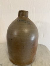 F. B. Norton Sons Worcester MA Antique Salt Glazed Stoneware Jug c. 1886-1894 picture
