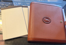 Vintage 90s Dooney Bourke All Weather Leather Personal Planner Organizer Tan picture