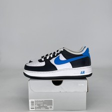 Size 6Y - Nike Air Force 1 Low White Black Light Photo Blue (GS) FN8008-001 Pre- picture