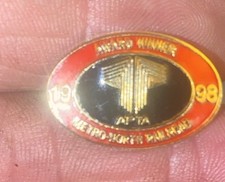 Vintage 1998 Metro North Railroad APTA Award Winner Lapel Pin picture