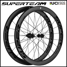 SUPERTEAM Disc Brake Wheels 700C Carbon Wheelset 50mm Disc Brake Road Bike Wheel picture