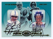 2000 Donruss Preferred Peyton Manning John Elway Pen Pals Dual Auto SP /40 Sign picture
