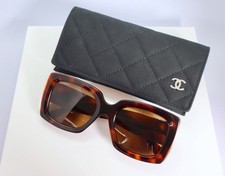 Chanel CH5435 53mm Oversized Square Sunglasses in Tortoise with Brown Lens picture