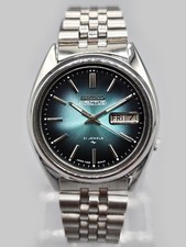 Vintage Seiko 5 Actus 7009 Automatic 21 Jewels Men's Watch Japan | Blue Sunburst picture