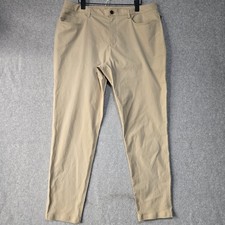 Lululemon Men's ABC Pant Slim Fit Warpstreme Khaki 36x30 Stretch Bonded Seam picture