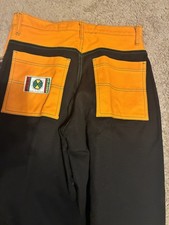 Cross Colours Vintage KENTE CLOTH JEANS 30W Unisex SUPER RARE Cross Colors TLC picture