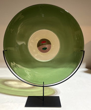 Tapio Wirkkala Venini Charger Plate murano Glass sculpture with Stand picture