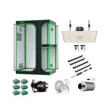 VIVOSUN 2-in-1 Grow Tent Kit w/ LED & Inline fan for Plants,T5 Light for Seeding picture