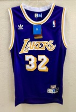Adidas Hardwood Classic Magic Johnson LA Lakers Jersey Large +2” Length New NWT picture