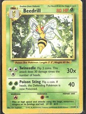Beedrill 17/102 Base Set Unlimited Pokemon TCG MP picture