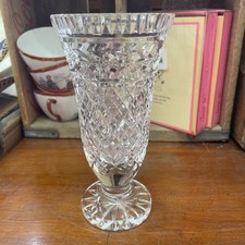 Waterford Crystal Glass Irish Retired Glandore 7” Flower Vase  picture