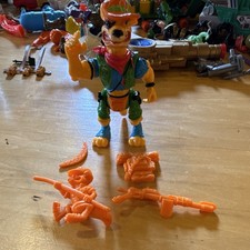 Vintage 1991 TMNT Playmates Walkabout Kangaroo Action Figure 100% Complete picture