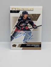 25-26 Premier Zach Werenski Gold Auto 2/10 Columbus Blue Jackets picture