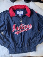 Cleveland Indians Vintage Windbreaker Bomber Jacket Size Medium picture