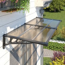 90–120'' Polycarbonate Window Door Awning Canopy with UV Rain Protection picture