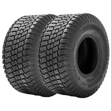 TWO 16x6.50-8 Lawn Mower Tires 16x6.5x8 4PR Heavy Duty Garden Tractor Tubeless picture