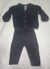 NWOT H&M Organic Cotton Knit Cardigan and Pants Set picture