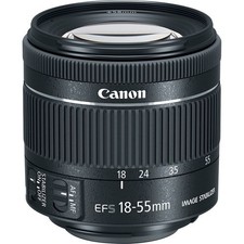 (Open Box) Canon EF-S 18-55mm f/4-5.6 IS Image Stabilizer STM Zoom Kit Lens picture