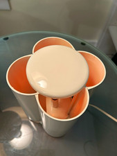 Italian MCM Orange Table Lamp By The Studio D.A. Lamperti Casati/Ponzio vintage picture