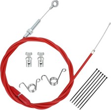 75 Inch Go Kart Throttle Cable HeavyDuty Red for Go Kart Lawn Mower picture