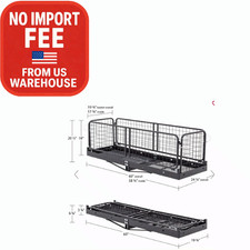 Elevate Outdoor Steel Cargo Carrier with Folding Sides. picture