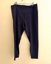 Lululemon Women’s Black High Rise Crop Leggings Athletic Yoga Pants picture